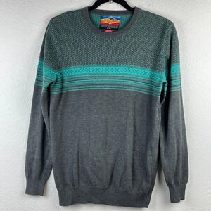 EMPYRE SURPLUS CO. Sweater Mens Size S Pullover Crewneck Long Sleeve Knit Gray